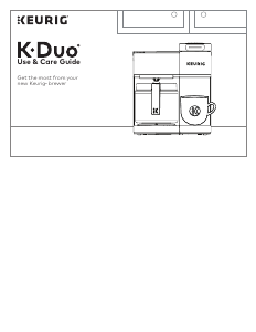 Manual Keurig K-Duo Coffee Machine