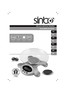 Kullanım kılavuzu Sinbo SKS 4514 Mutfak terazisi