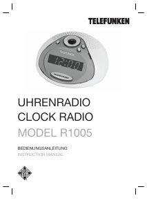 Bedienungsanleitung Telefunken R1005 Uhrenradio