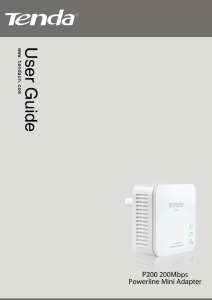 Manual Tenda P200 Powerline Adapter