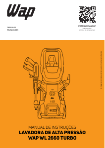 Manual WAP WL 2660 Turbo Máquina de limpeza a alta pressão