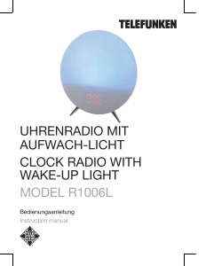 Bedienungsanleitung Telefunken R1006L Wake-up light