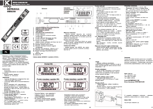 Instrukcja Kapro 985D Digiman Poziomica