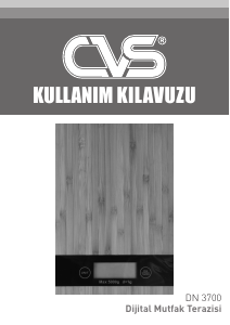 Kullanım kılavuzu CVS DN 3700 Mutfak terazisi