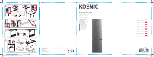 Kullanım kılavuzu Koenic KFK 611 A NF IN Donduruculu buzdolabı