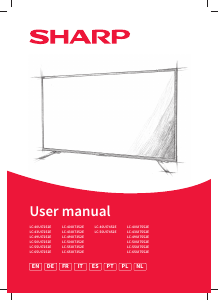 Manual de uso Sharp LC-50UI7552E Televisor de LED