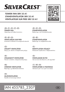 Instrukcja SilverCrest IAN 455785 Wentylator