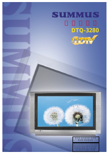 사용 설명서 써머스 DTQ-3280 텔레비전