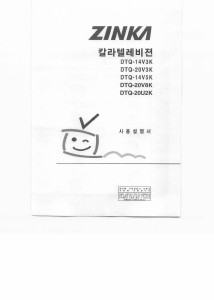사용 설명서 진카 DTQ-14V3K 텔레비전