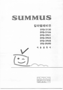 사용 설명서 써머스 DTQ-2130 텔레비전