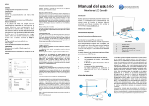 Manual de uso Coradir 19WFE Monitor de LED