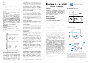 Manual de uso Coradir 20WHE Monitor de LED