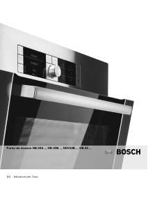 Manuale Bosch HBA23R150E Forno