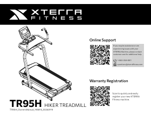 Handleiding XTERRA TR95H Loopband