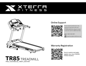 Handleiding XTERRA TR85 Loopband