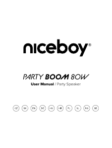 Használati útmutató Niceboy PARTY Boom 80W Hangszóró