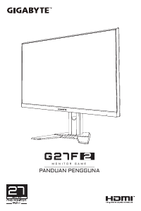 Handleiding Gigabyte G27F2 LED monitor