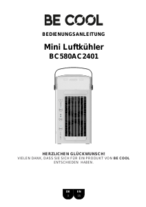 Bedienungsanleitung Be Cool BC580AC2401 Ventilator