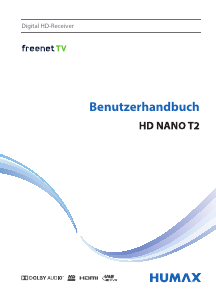 Bedienungsanleitung Humax HD NANO T2 Digital-receiver
