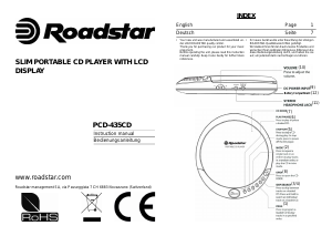 Bedienungsanleitung Roadstar PCD-435CD Discman