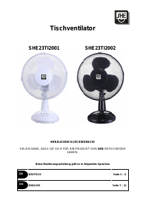 Manual SHE SHE23TI2002 Fan