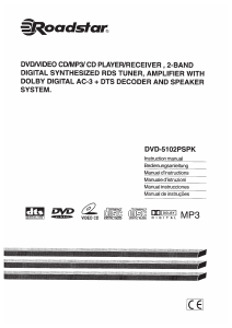 Bedienungsanleitung Roadstar DVD-5102PSPK DVD-player