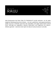 Bedienungsanleitung Razer Raiju (PlayStation 4) Controller