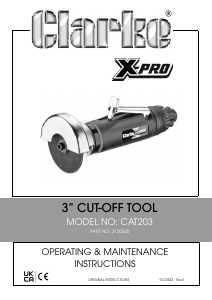 Manual Clarke CAT 203 Cut Off Saw