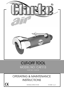 Manual Clarke CAT 113 Cut Off Saw