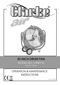 Manual Clarke CAM 110 Fan