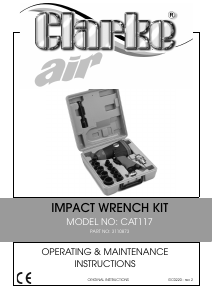 Manual Clarke CAT 117 Impact Wrench