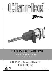 Manual Clarke CAT 154 Impact Wrench