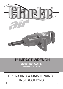 Manual Clarke CAT 47 Impact Wrench