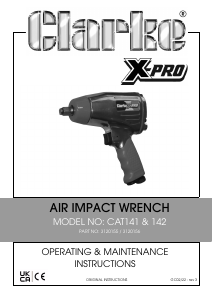 Manual Clarke CAT 142 Impact Wrench