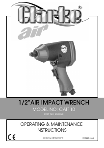 Manual Clarke CAT 110 Impact Wrench