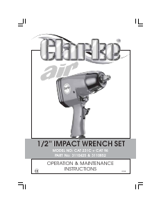 Manual Clarke CAT 231C Impact Wrench