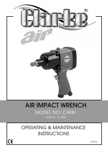 Manual Clarke CAT 81 Impact Wrench