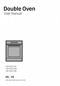 Handleiding BEKO CDF 63111 DB Fornuis