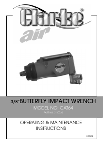 Manual Clarke CAT 64 Impact Wrench