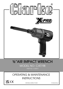 Manual Clarke CAT 198 Impact Wrench