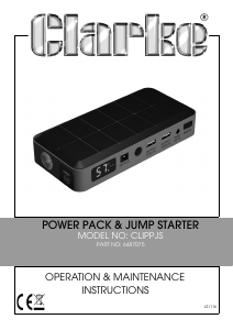 Handleiding Clarke CLIPPJS Mobiele oplader