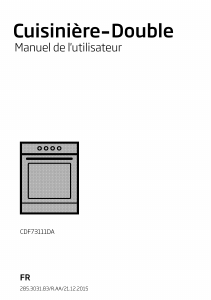 Mode d’emploi BEKO CDF 73111 DA Cuisinière