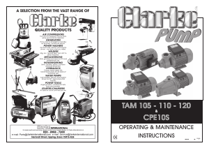 Manual Clarke CPE 10S Water Pump