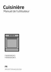 Mode d’emploi BEKO FSE 68300 GACS Cuisinière