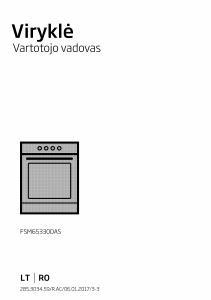 Vadovas BEKO FSM 65330 DAS Diapazonas