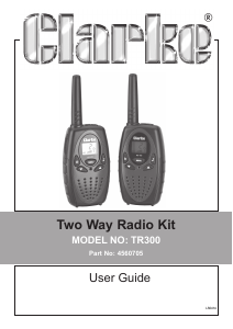 Handleiding Clarke TR 300 Walkie-talkie