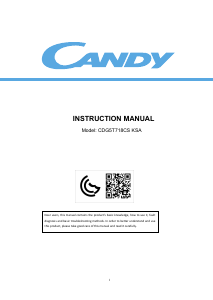 كتيب كاندي CDG5T718CS KSA فريزر ثلاجة