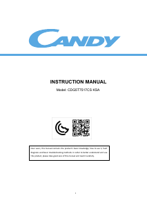 Manual Candy CDG5T7517CS KSA Fridge-Freezer