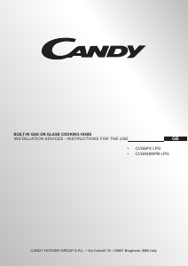 Manual Candy CVG6PX LPG Hob