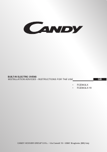Handleiding Candy FCE943LX-19 Oven